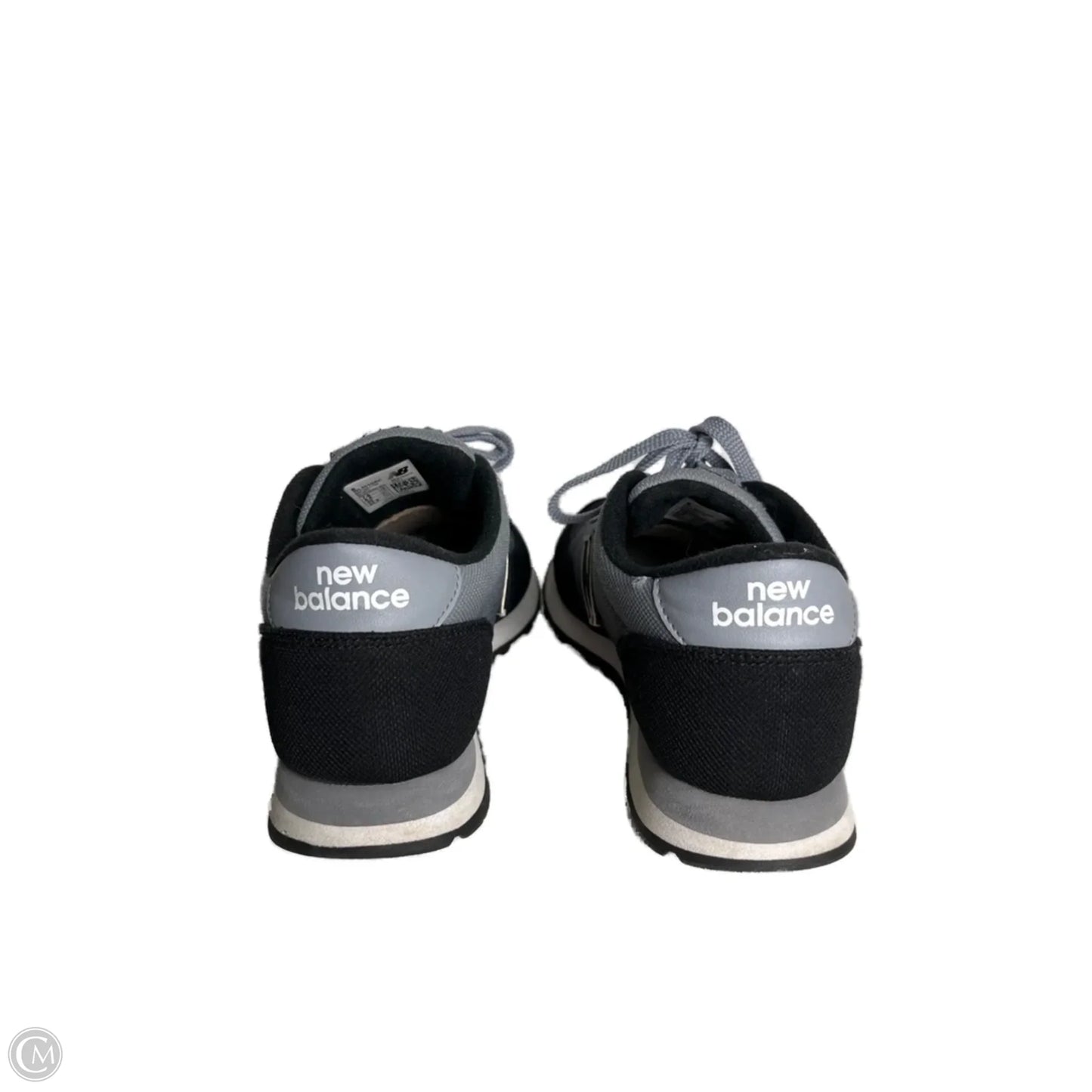 Shoes Sneakers By New Balance In Black & Grey, Size: 7.5