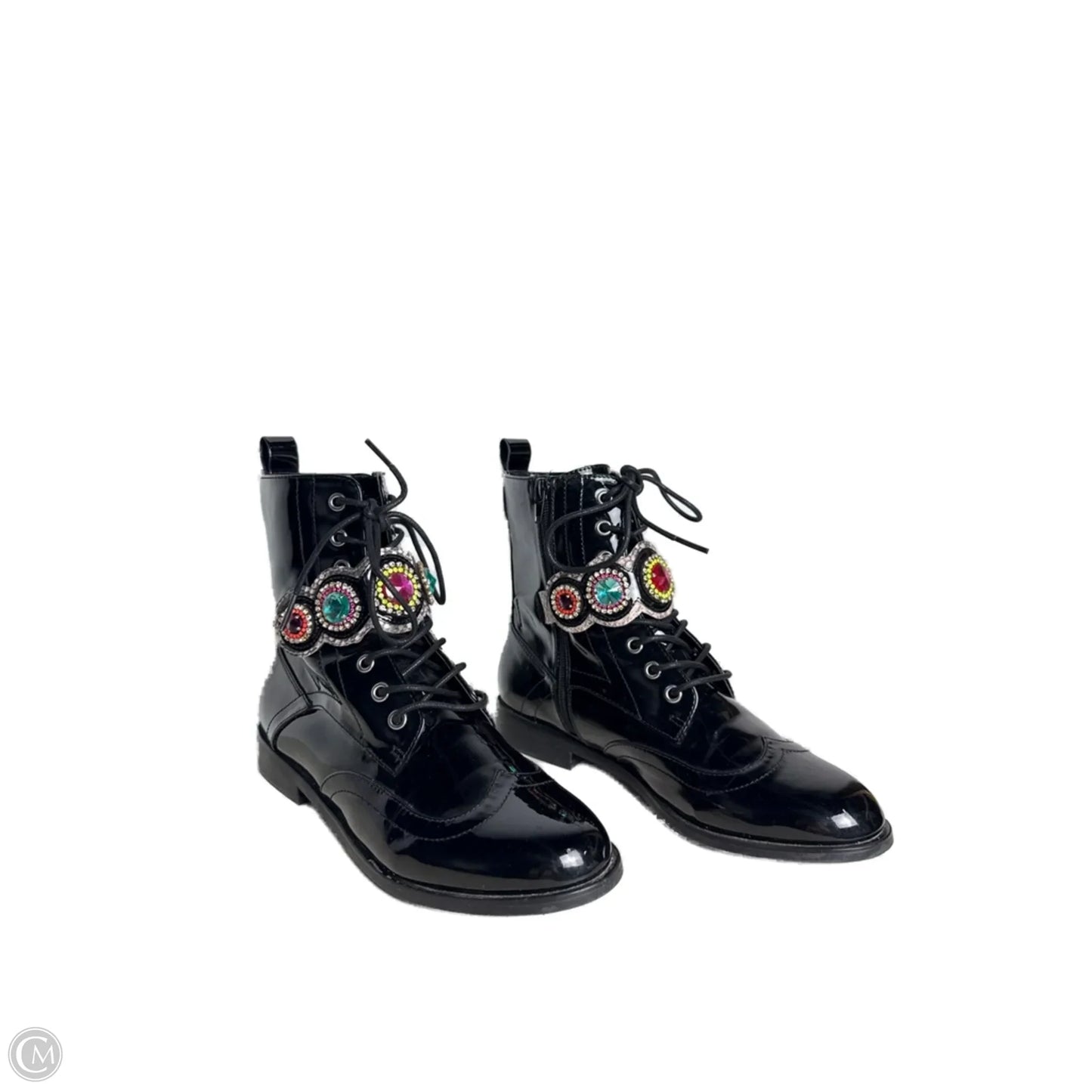 Boots Combat By Betsey Johnson In Black, Size: 8.5