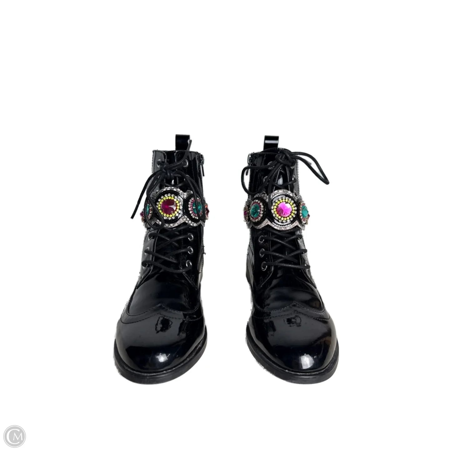 Boots Combat By Betsey Johnson In Black, Size: 8.5