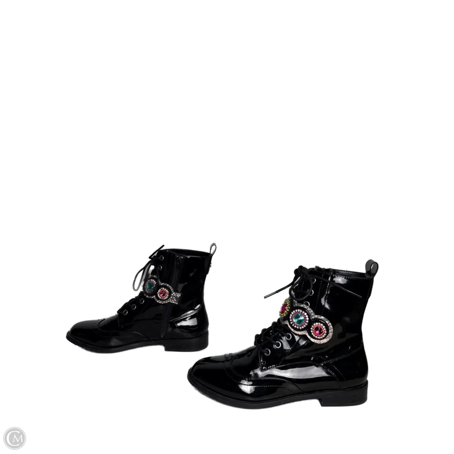 Boots Combat By Betsey Johnson In Black, Size: 8.5