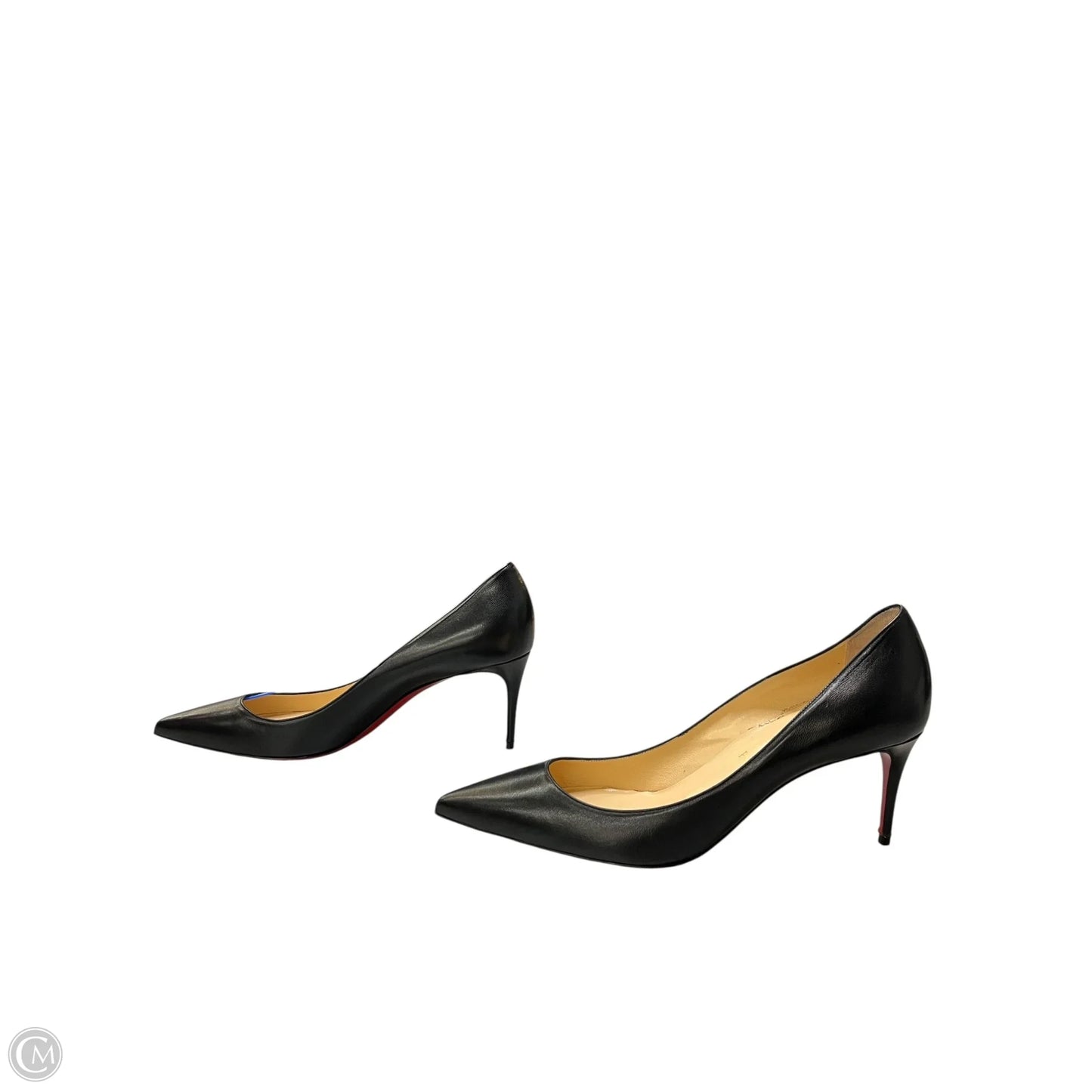 Shoes Luxury Designer By Christian Louboutin In Black, Size: 9.5