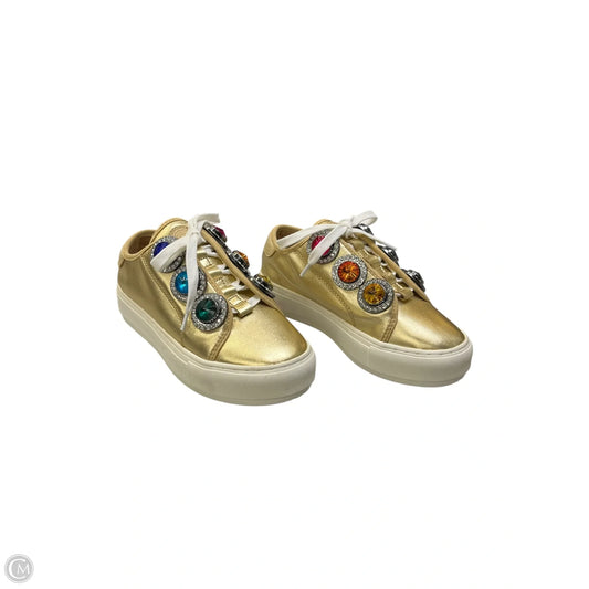 Shoes Sneakers By Kurt Geiger London In Gold, Size: 5
