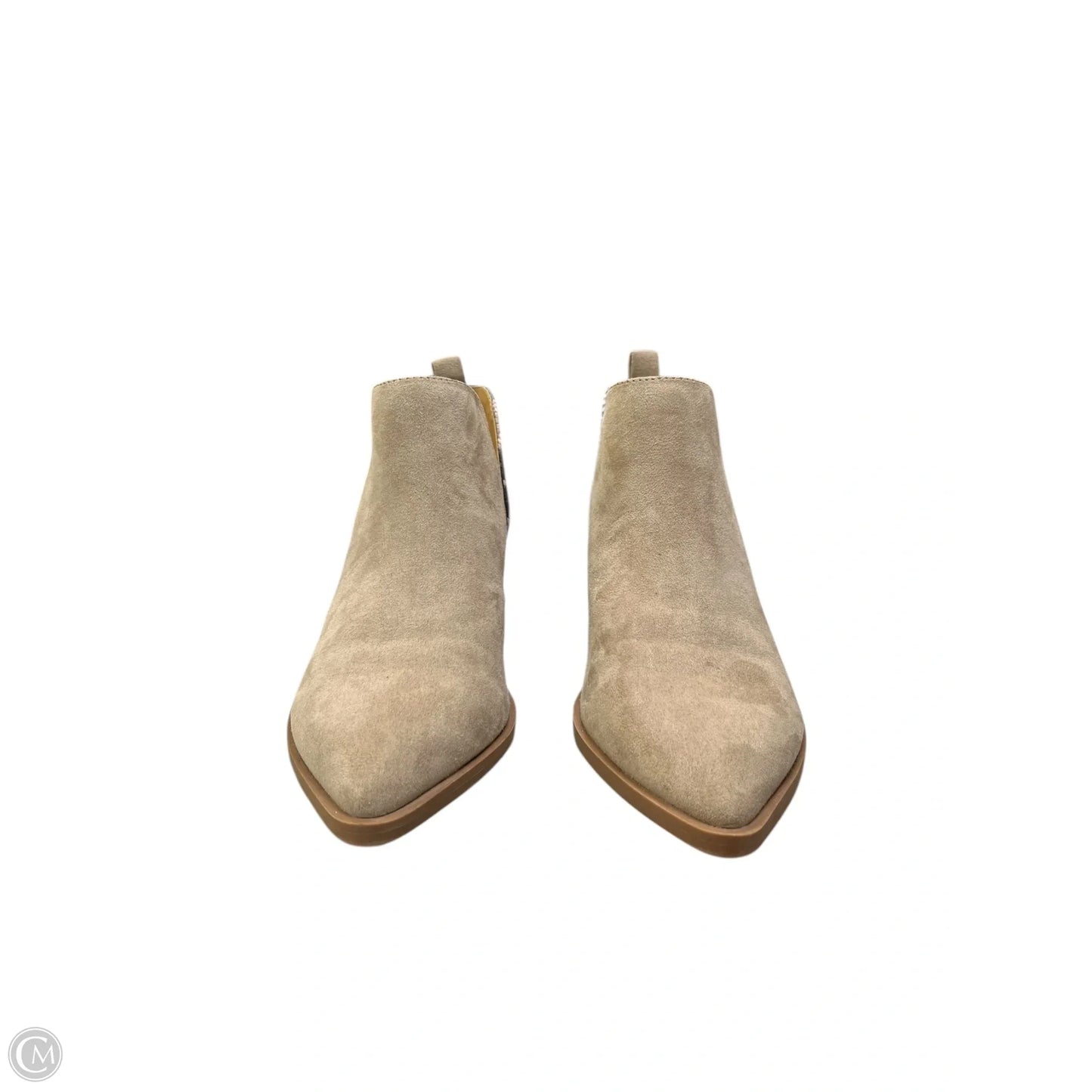 Boots Ankle Heels By Express In Beige, Size: 9