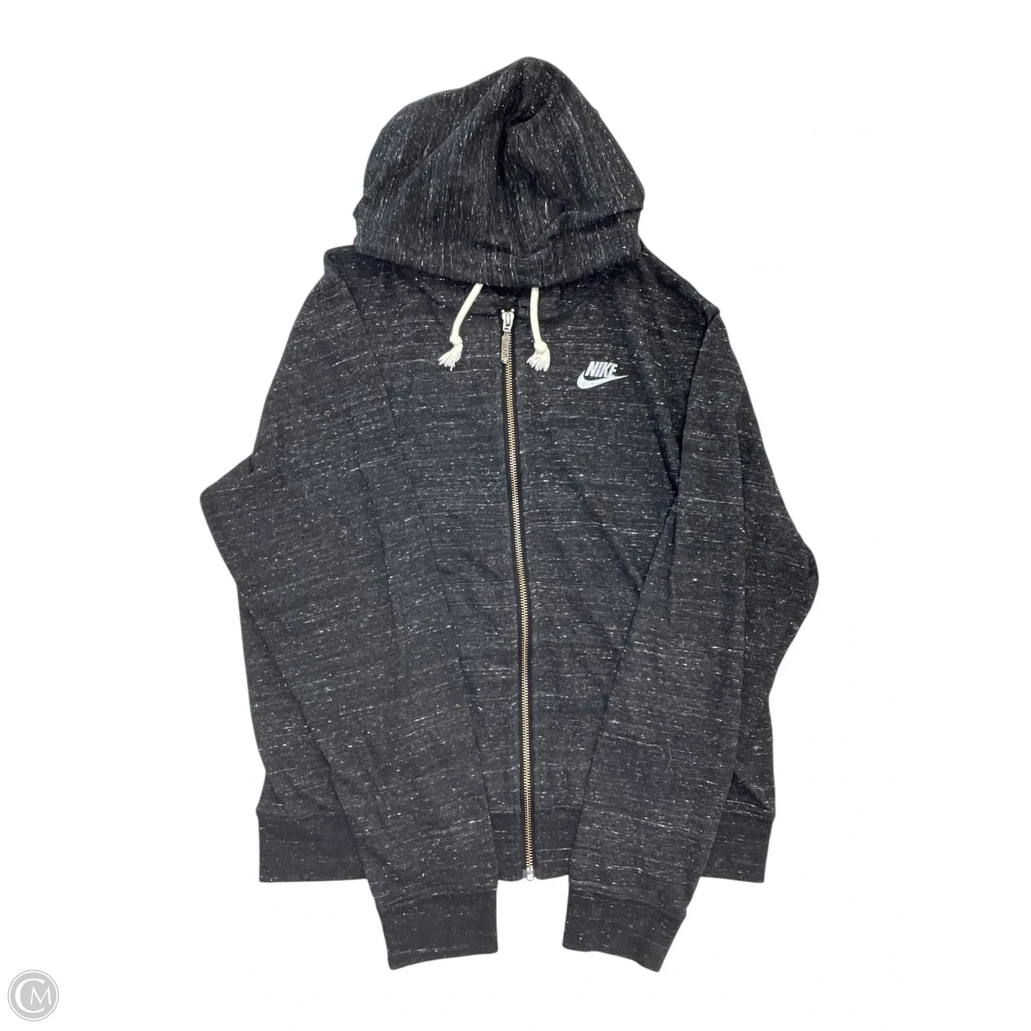 Athletic Jacket By Nike Apparel In Grey, Size: S