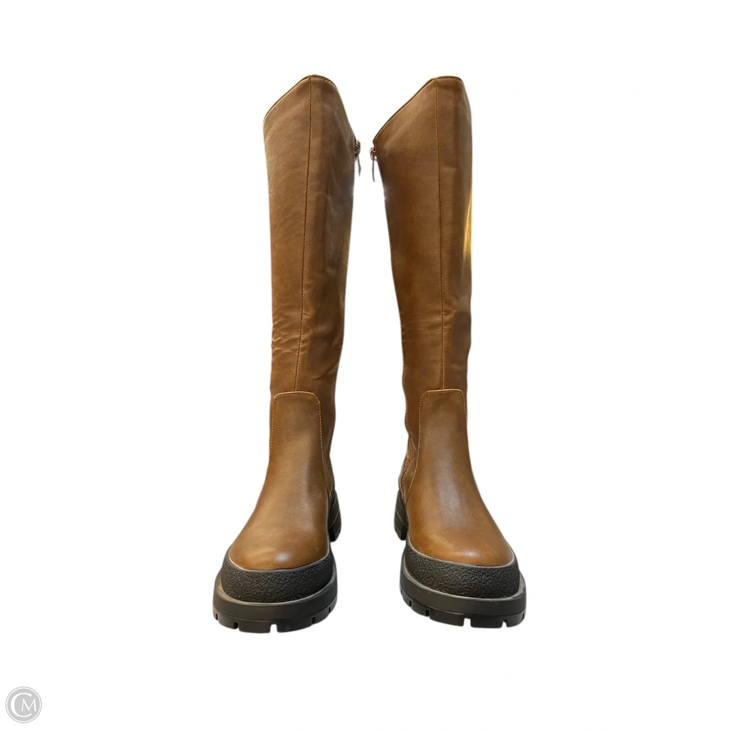 Boots Mid-calf Flats By Dream Pairs In Brown, Size: 5