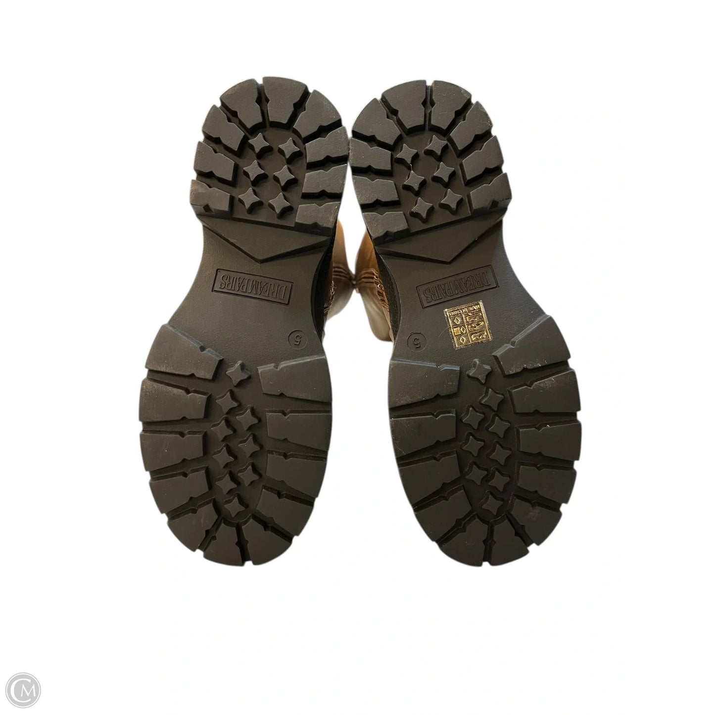 Boots Mid-calf Flats By Dream Pairs In Brown, Size: 5