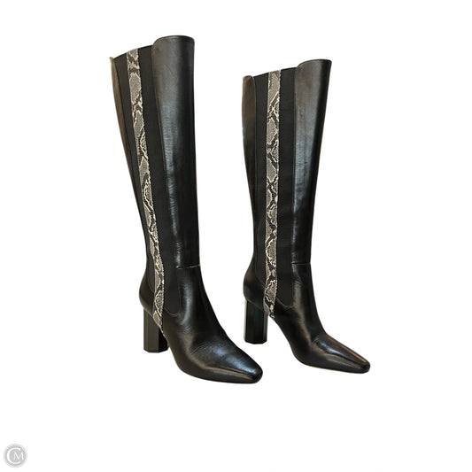 Boots Knee Heels By Donald Pliner In Black, Size: 5.5