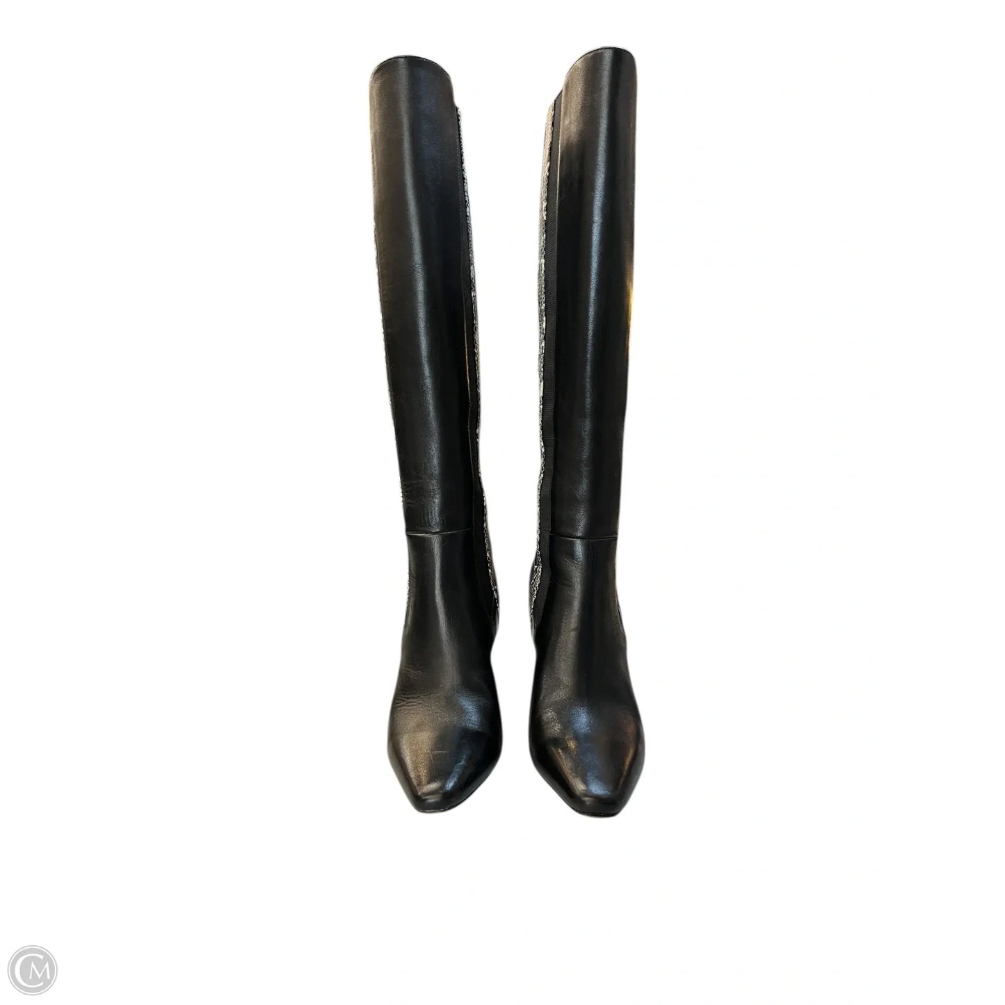 Boots Knee Heels By Donald Pliner In Black, Size: 5.5