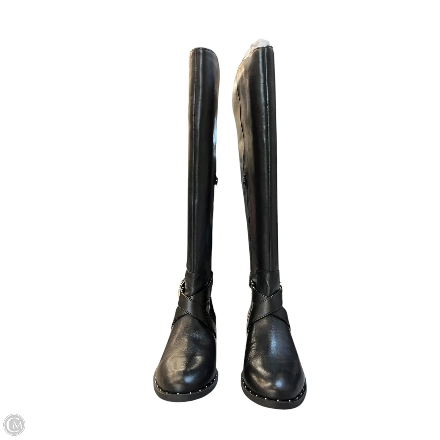 Boots Knee Flats By Inc In Black, Size: 6.5