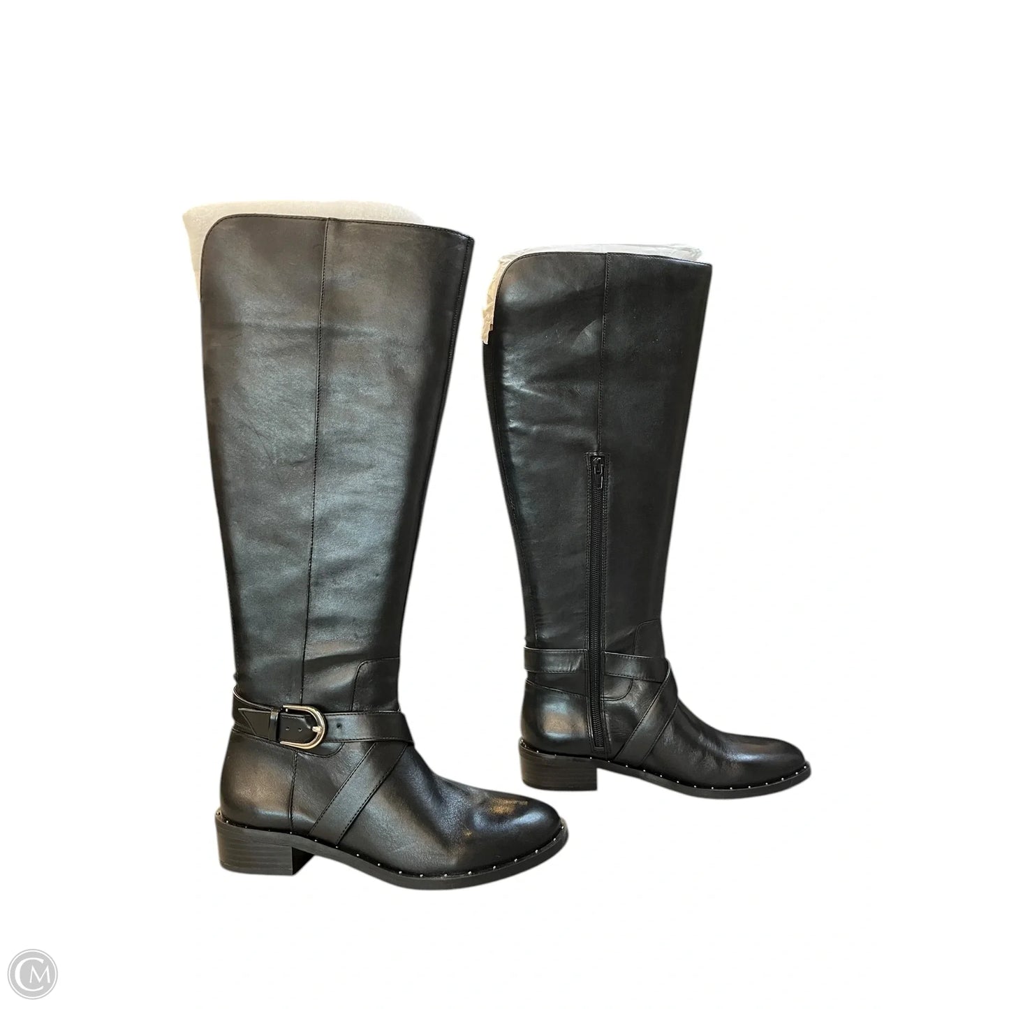 Boots Knee Flats By Inc In Black, Size: 6.5