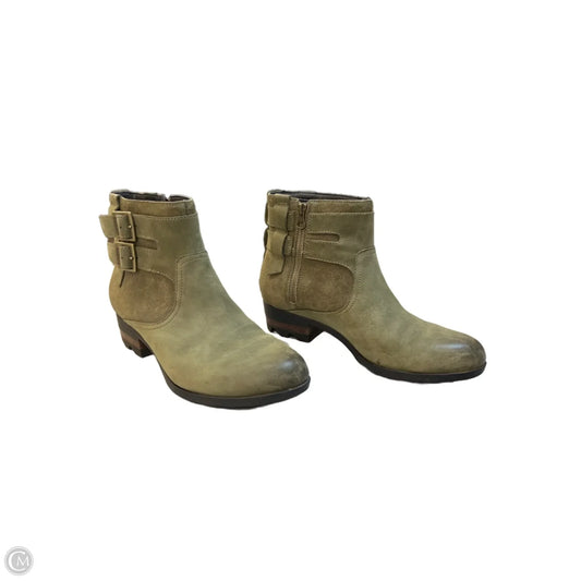 Boots Ankle Heels By Sorel In Green, Size: 9.5