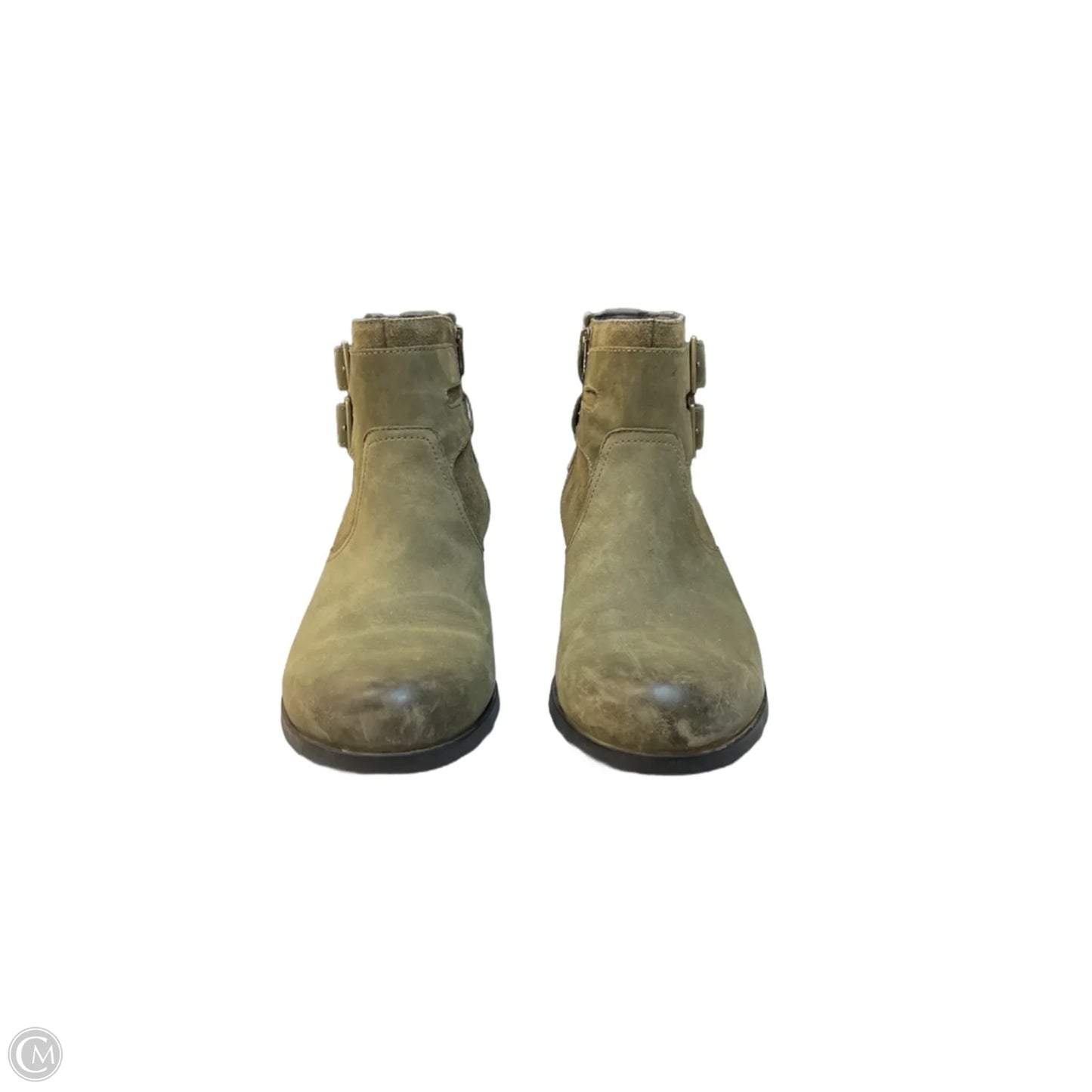 Boots Ankle Heels By Sorel In Green, Size: 9.5