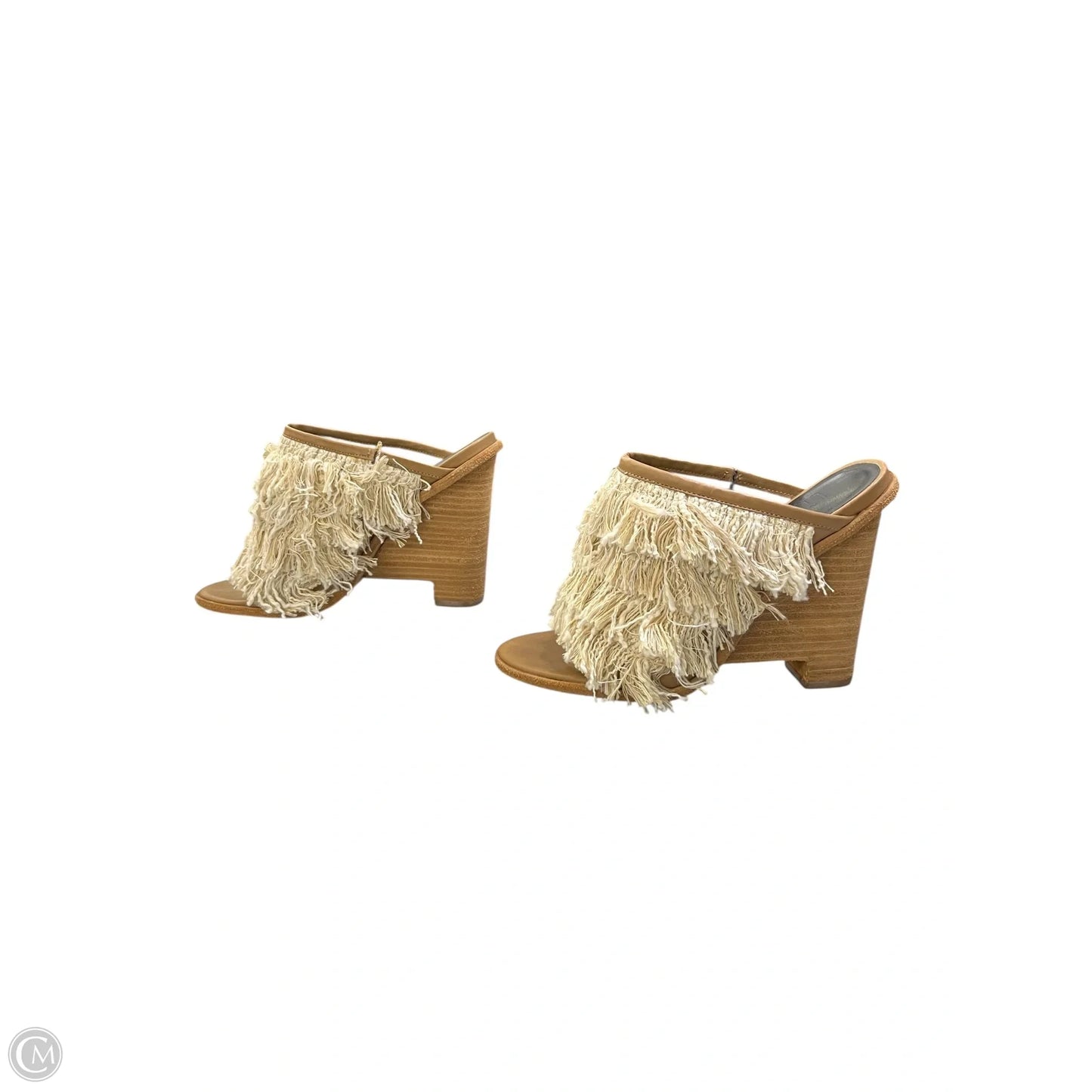 Sandals Heels Wedge By Tibi In Tan, Size: 7