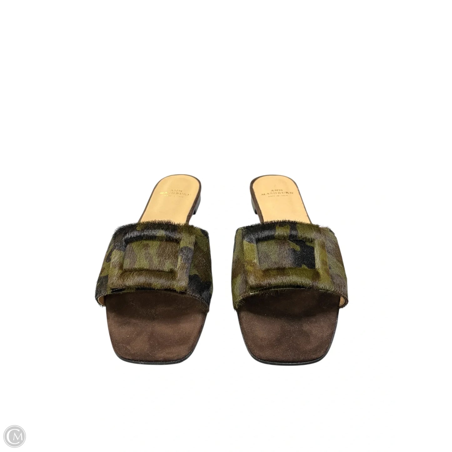 Sandals Flats By Ann Mashburn In Camouflage Print, Size: 8.5