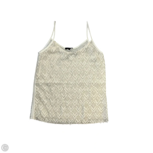 Top Sleeveless Designer By Lafayette 148 In White, Size: Xs