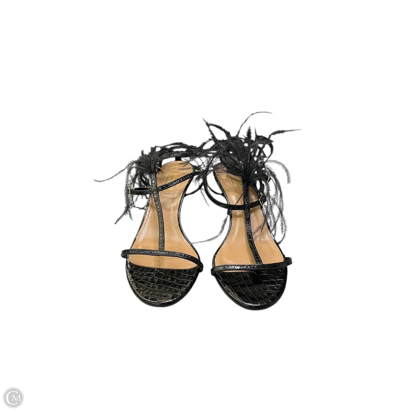 Sandals Designer By Aquazzura In Black, Size: 7.5