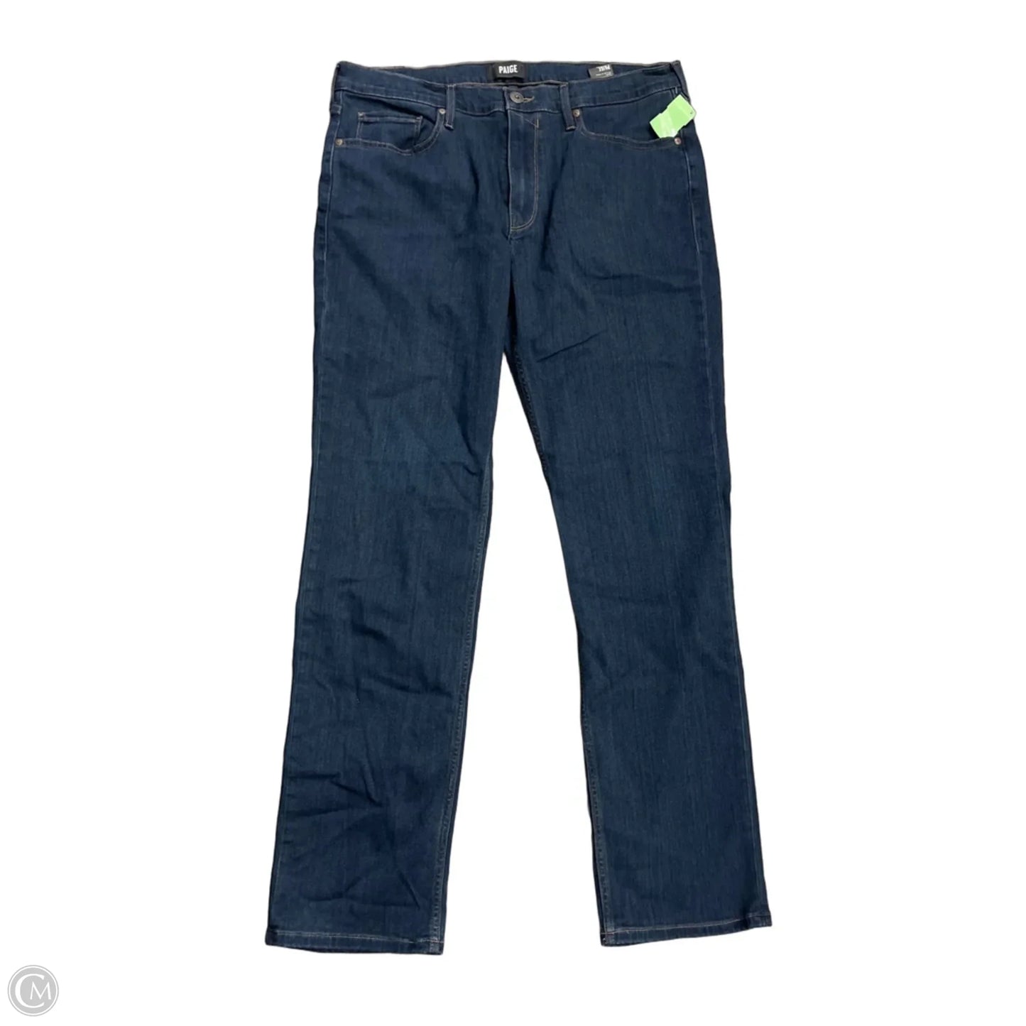 Jeans Boot Cut By Paige In Blue Denim, Size: 18