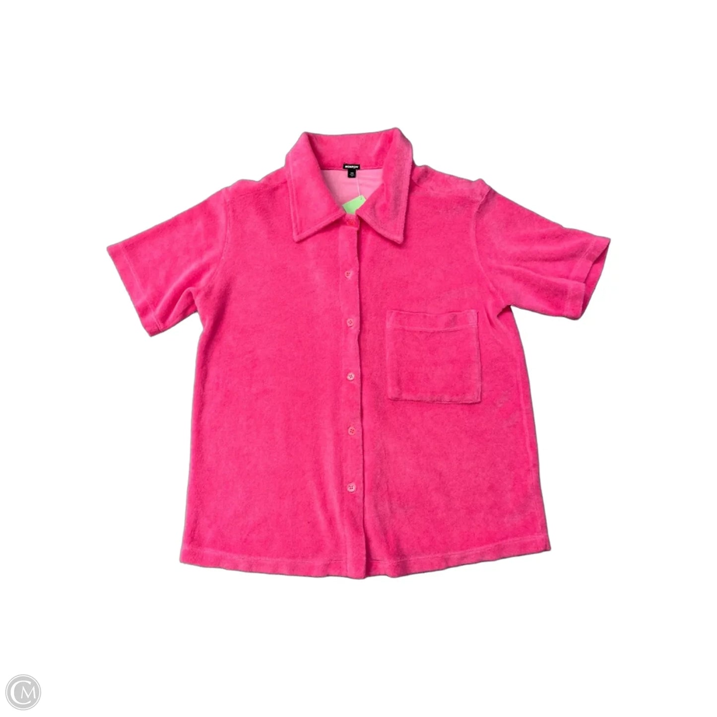 Top Short Sleeve By Monrow In Pink, Size: Xs