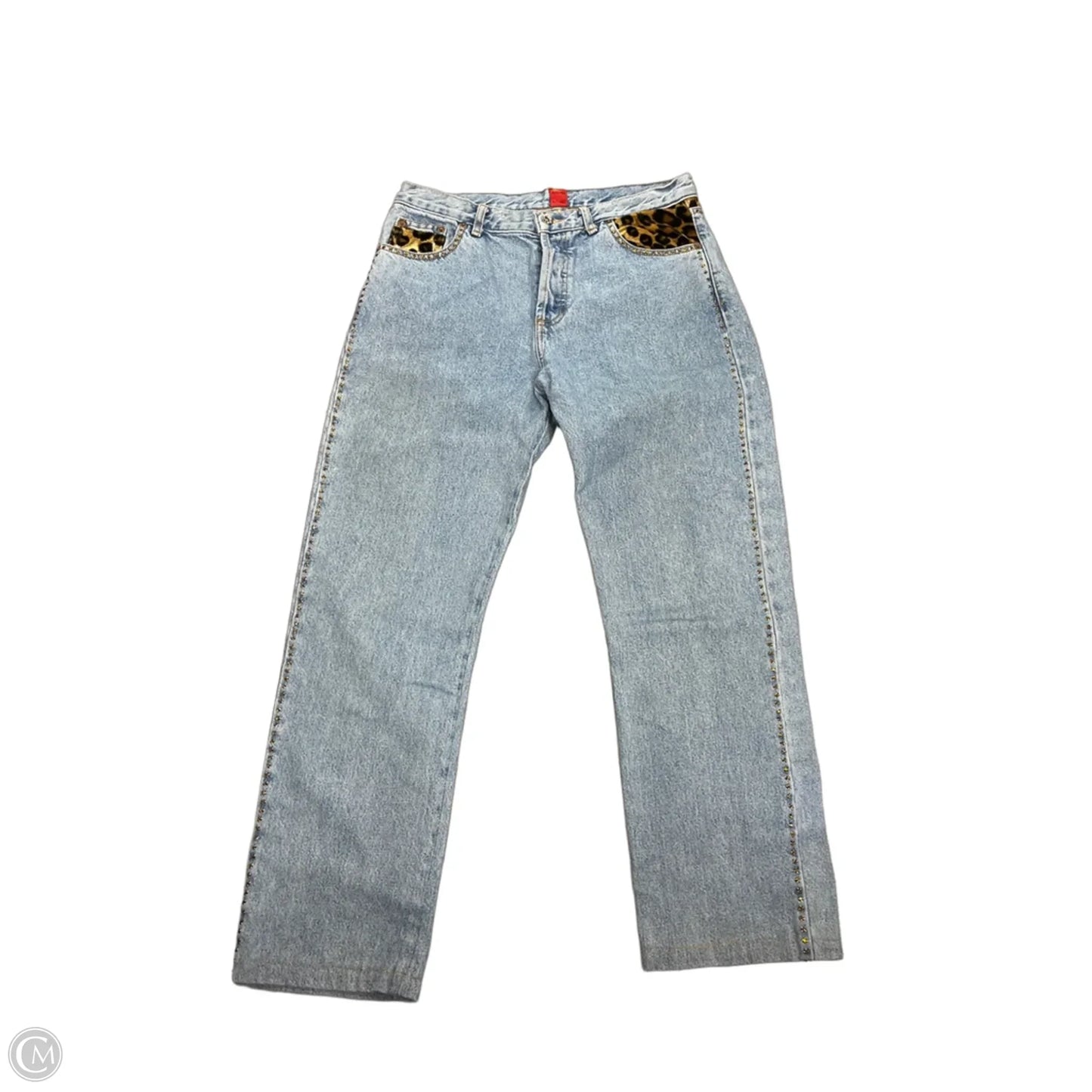 Jeans Straight By Abs In Blue Denim, Size: 10