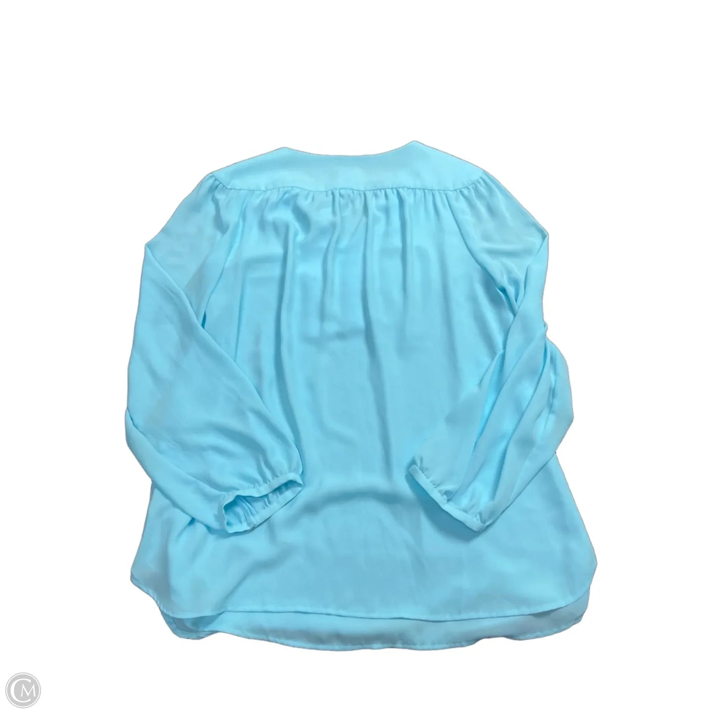 Blouse Long Sleeve By Chicos In Blue, Size: M