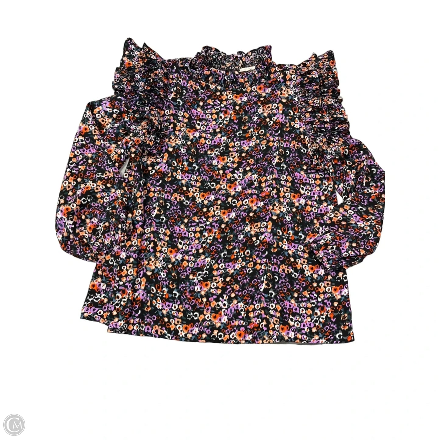 Blouse Long Sleeve By Jodifl In Black, Size: L