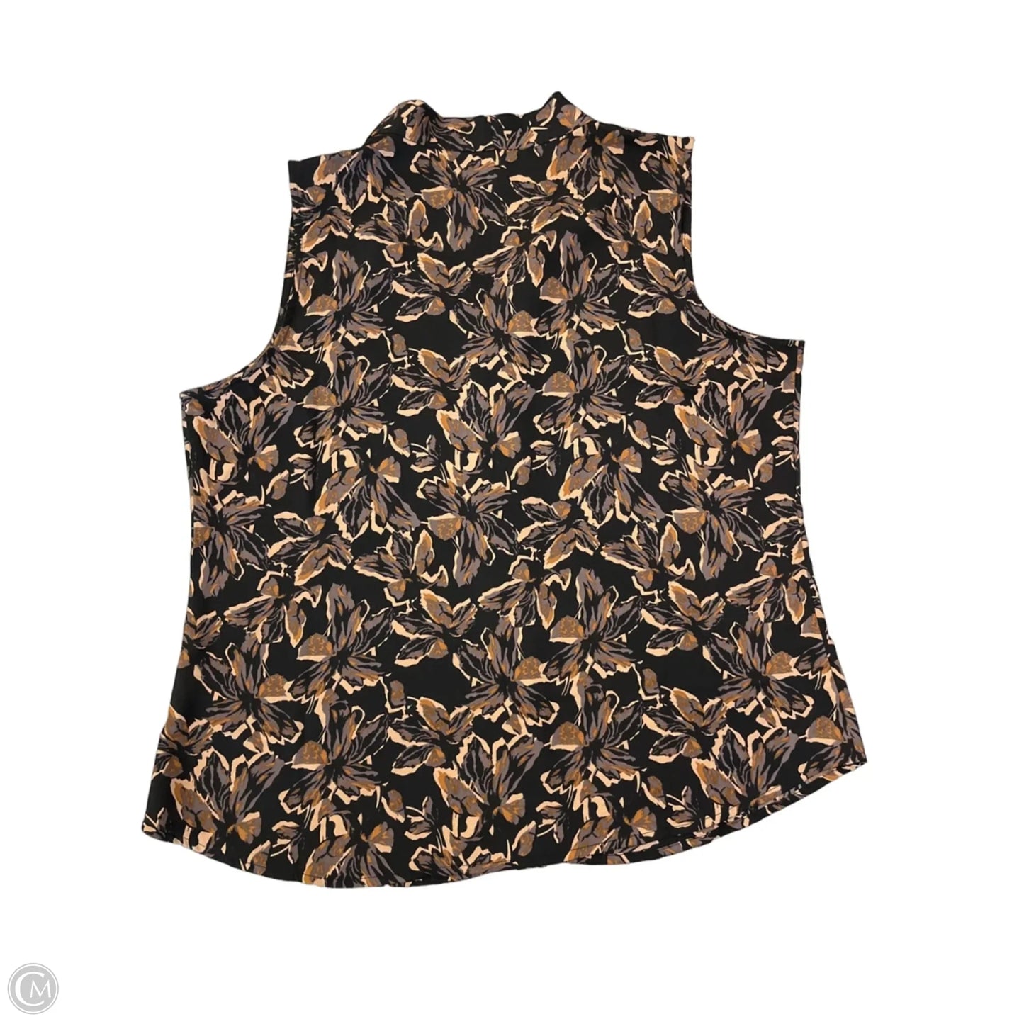 Blouse Sleeveless By Clothes Mentor In Black, Size: L