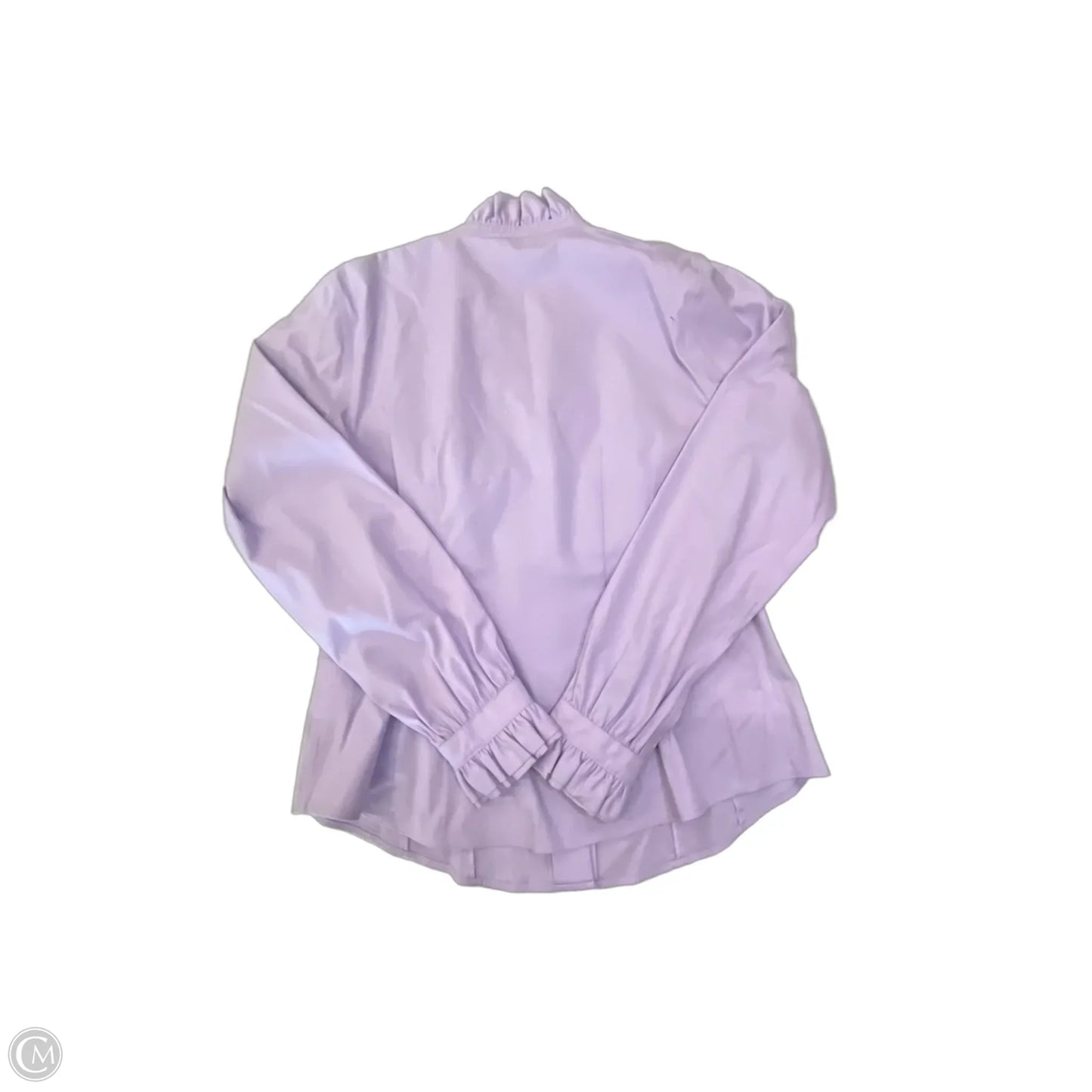 Blouse Long Sleeve By Brooks Brothers In Purple, Size: M
