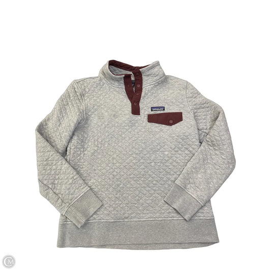 Sweatshirt Collar By Patagonia In Grey, Size: S