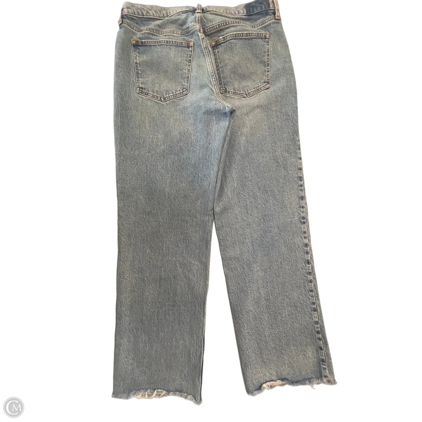 Jeans Wide Leg By Abercrombie And Fitch In Blue Denim, Size: 8