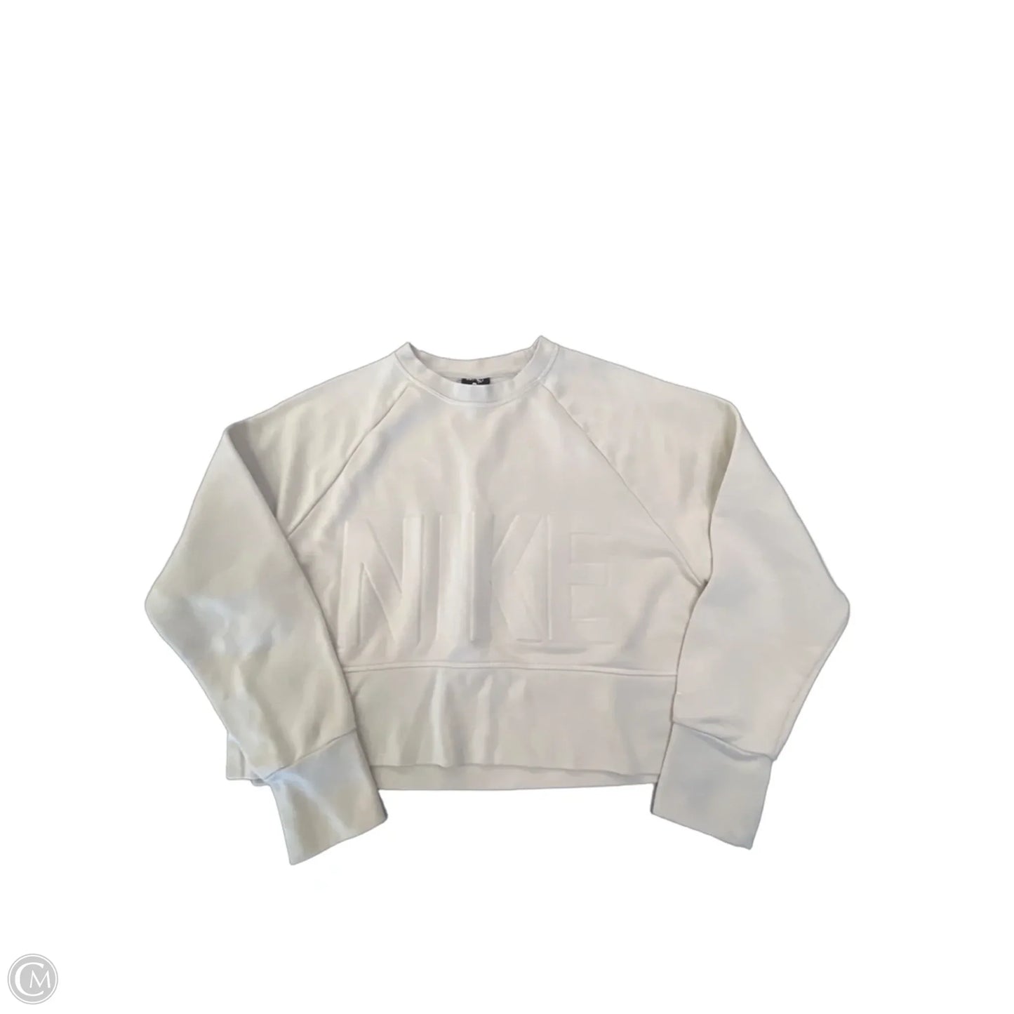 Sweatshirt Crewneck By Nike Apparel In Tan, Size: Xs