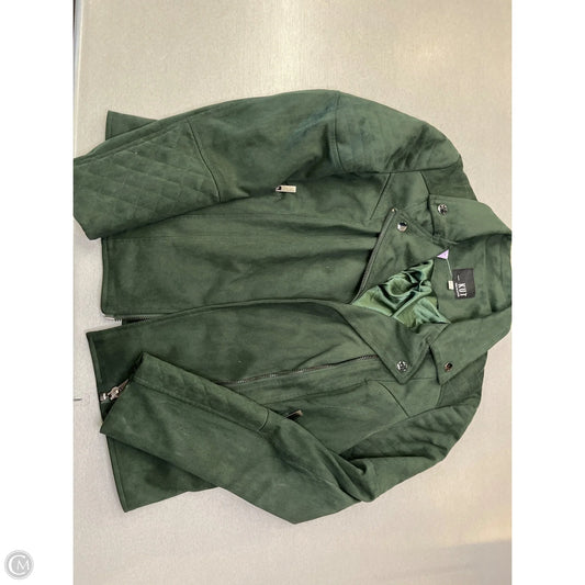 Jacket Moto By Kut In Green, Size: M