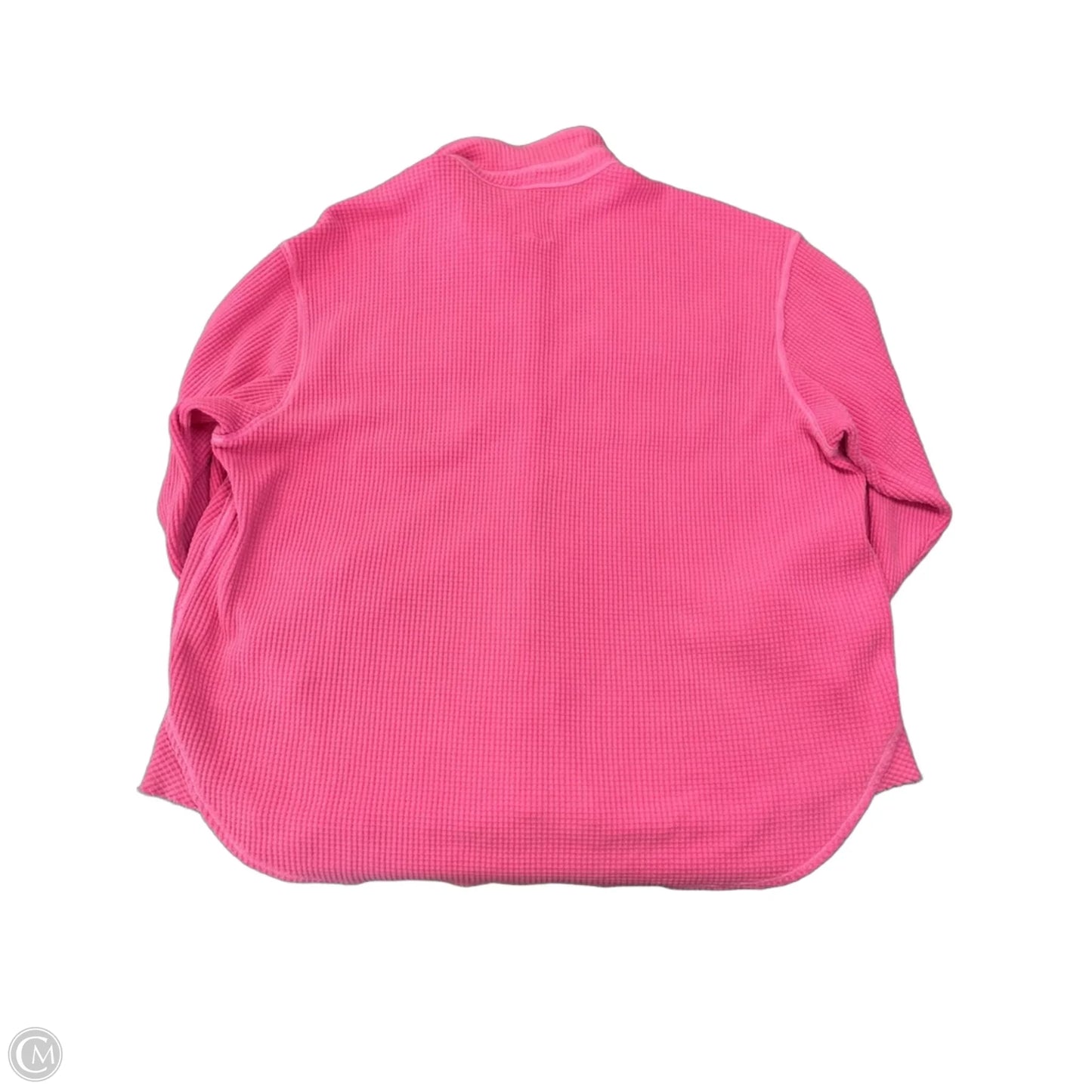 Top Long Sleeve By Aerie In Pink, Size: L