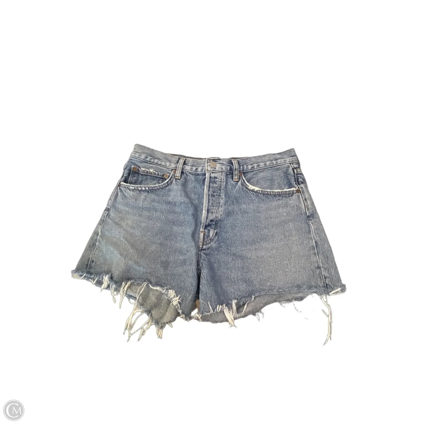 Shorts By Agolde In Blue Denim, Size: M