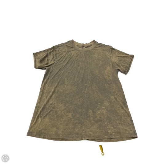 Athletic Top Short Sleeve By Lululemon In Green, Size: S
