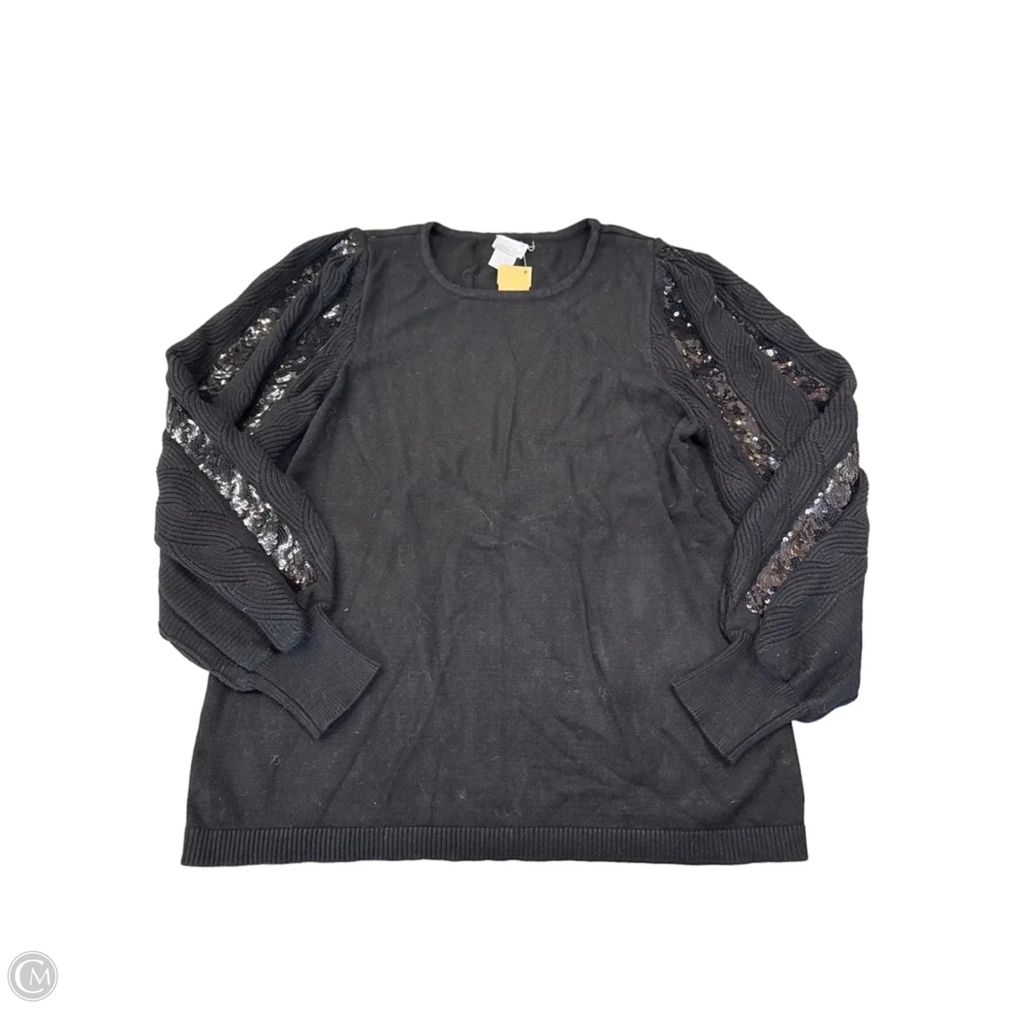 Sweater By Chicos In Black, Size: M