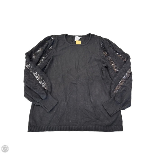 Sweater By Chicos In Black, Size: M