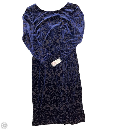 Dress Party Midi By Clothes Mentor In Blue, Size: M