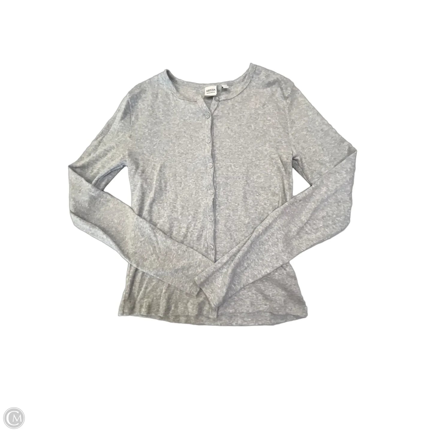 Top Long Sleeve By Aritzia In Grey, Size: M