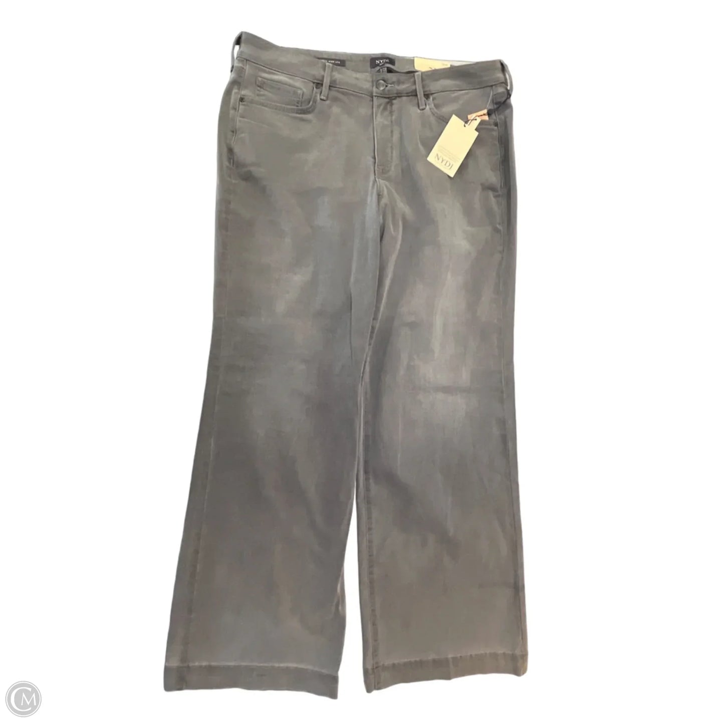 Jeans Wide Leg By Not Your Daughters Jeans In Grey Denim, Size: 16