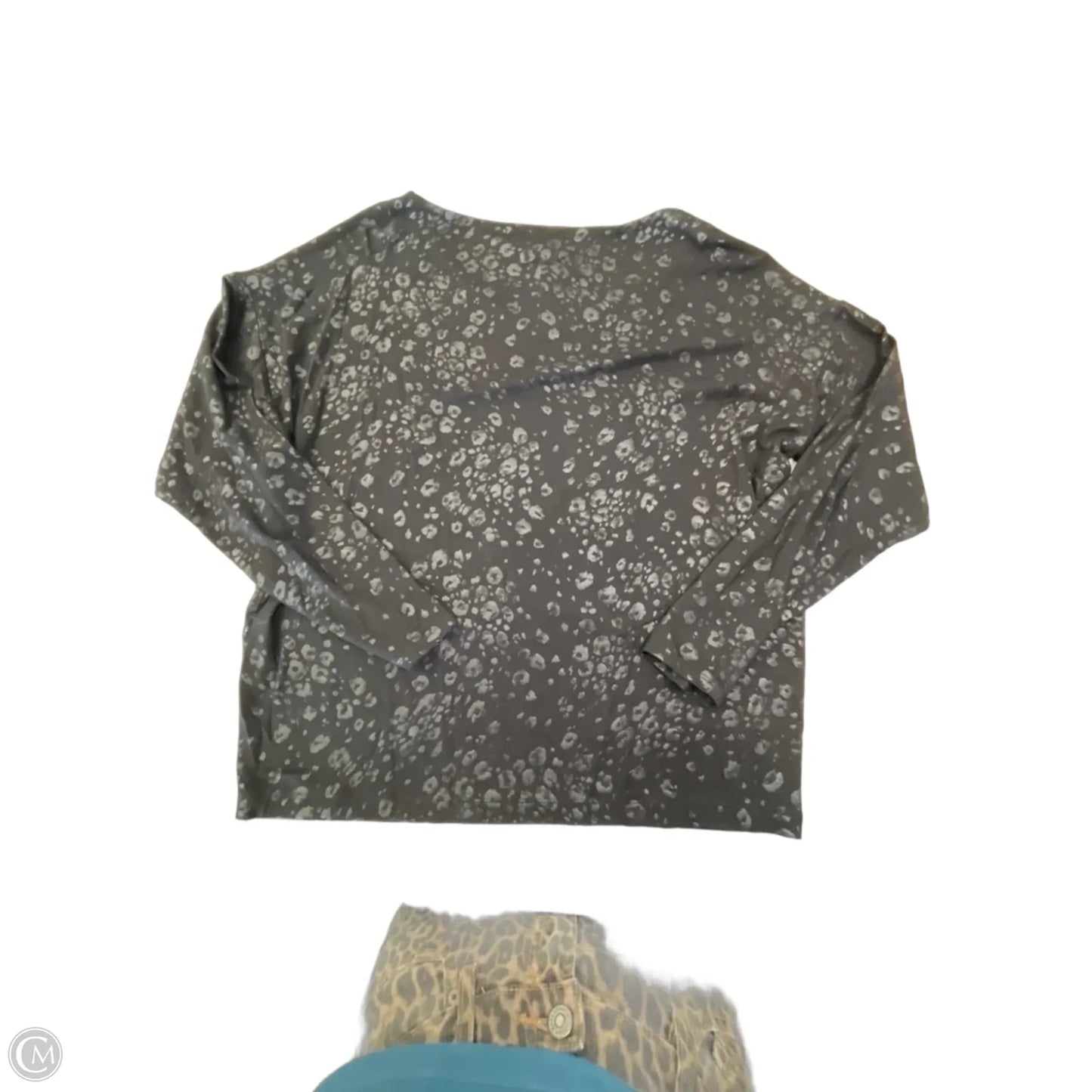 Top Long Sleeve By Chicos In Black, Size: M