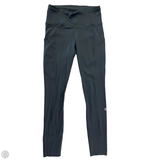 Athletic Leggings By Lululemon In Grey, Size: S