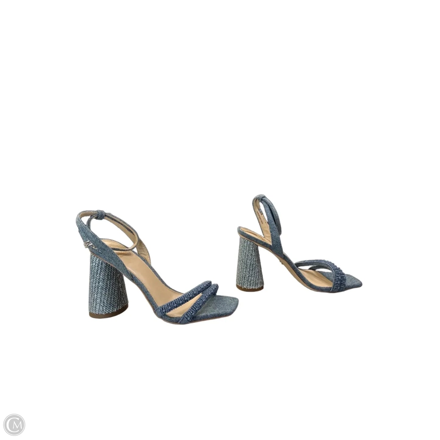 Sandals Heels Block By Sam Edelman In Blue, Size: 7
