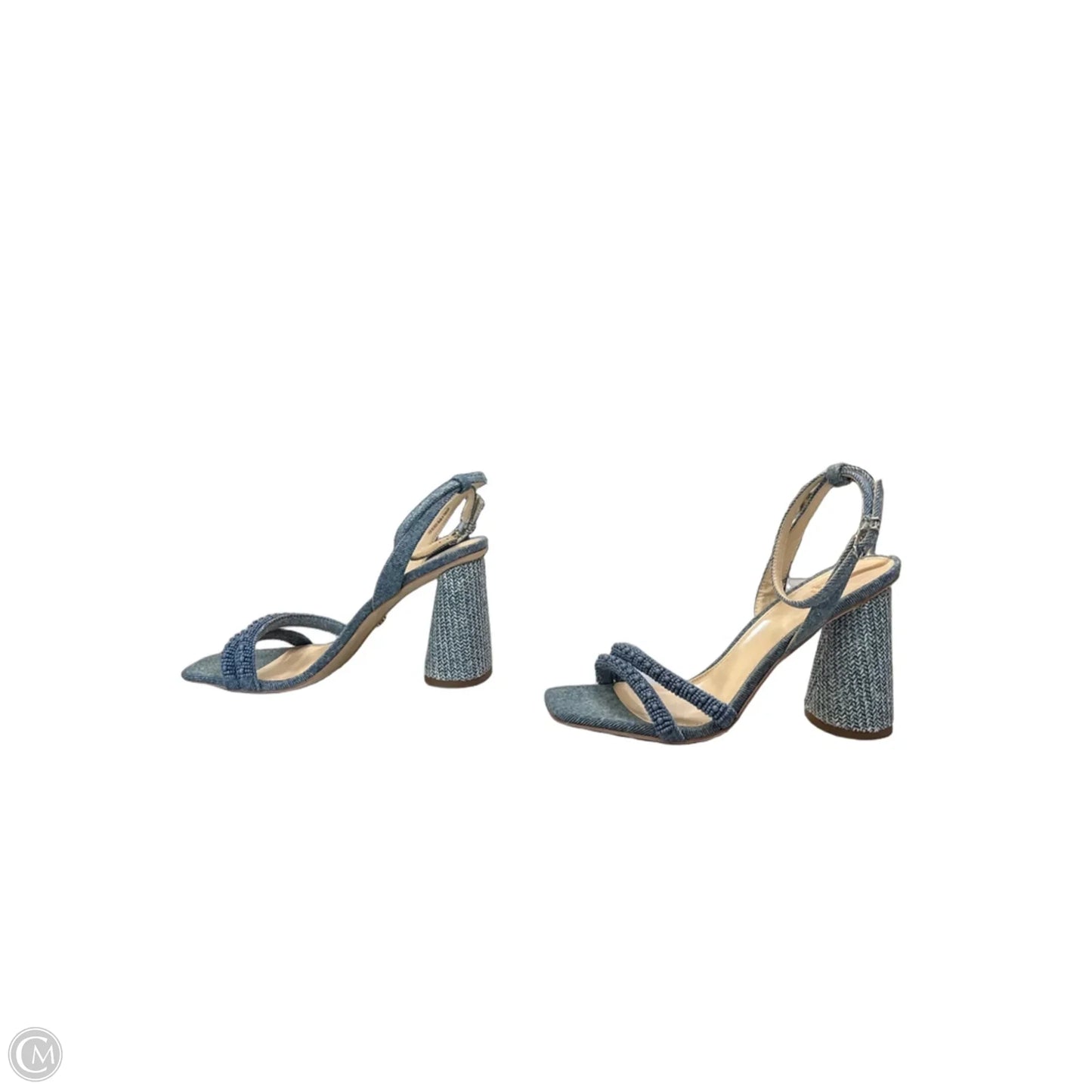 Sandals Heels Block By Sam Edelman In Blue, Size: 7
