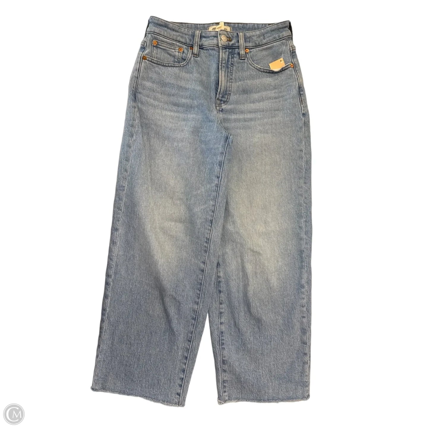 Jeans Wide Leg By Madewell In Blue Denim, Size: 2
