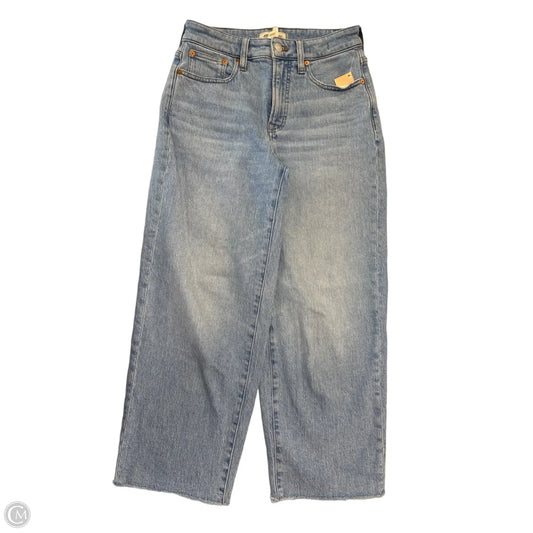 Jeans Wide Leg By Madewell In Blue Denim, Size: 2