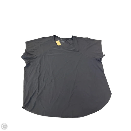 Athletic Top Short Sleeve By Athleta In Black, Size: 3x