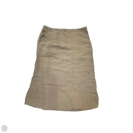 Skirt Midi By Flax In Green, Size: L
