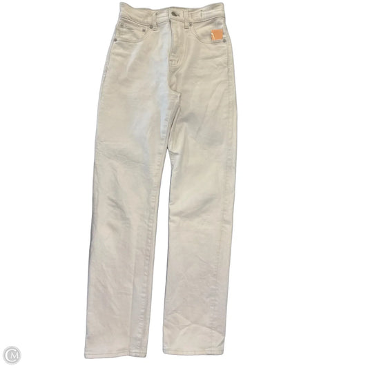 Jeans Straight By Madewell In White Denim, Size: 00