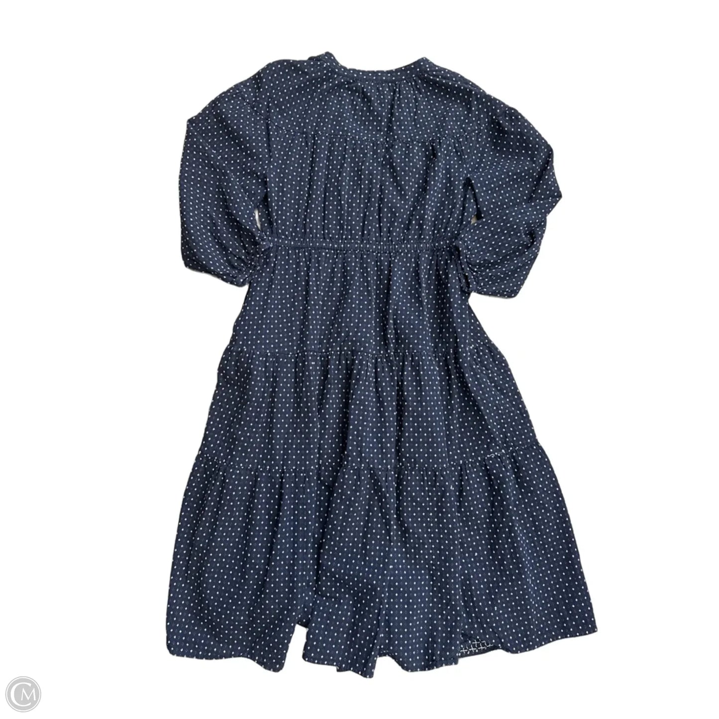 Dress Casual Midi By Madewell In Blue, Size: Xl
