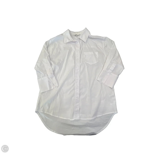 Blouse 3/4 Sleeve By Liverpool In White, Size: Xs